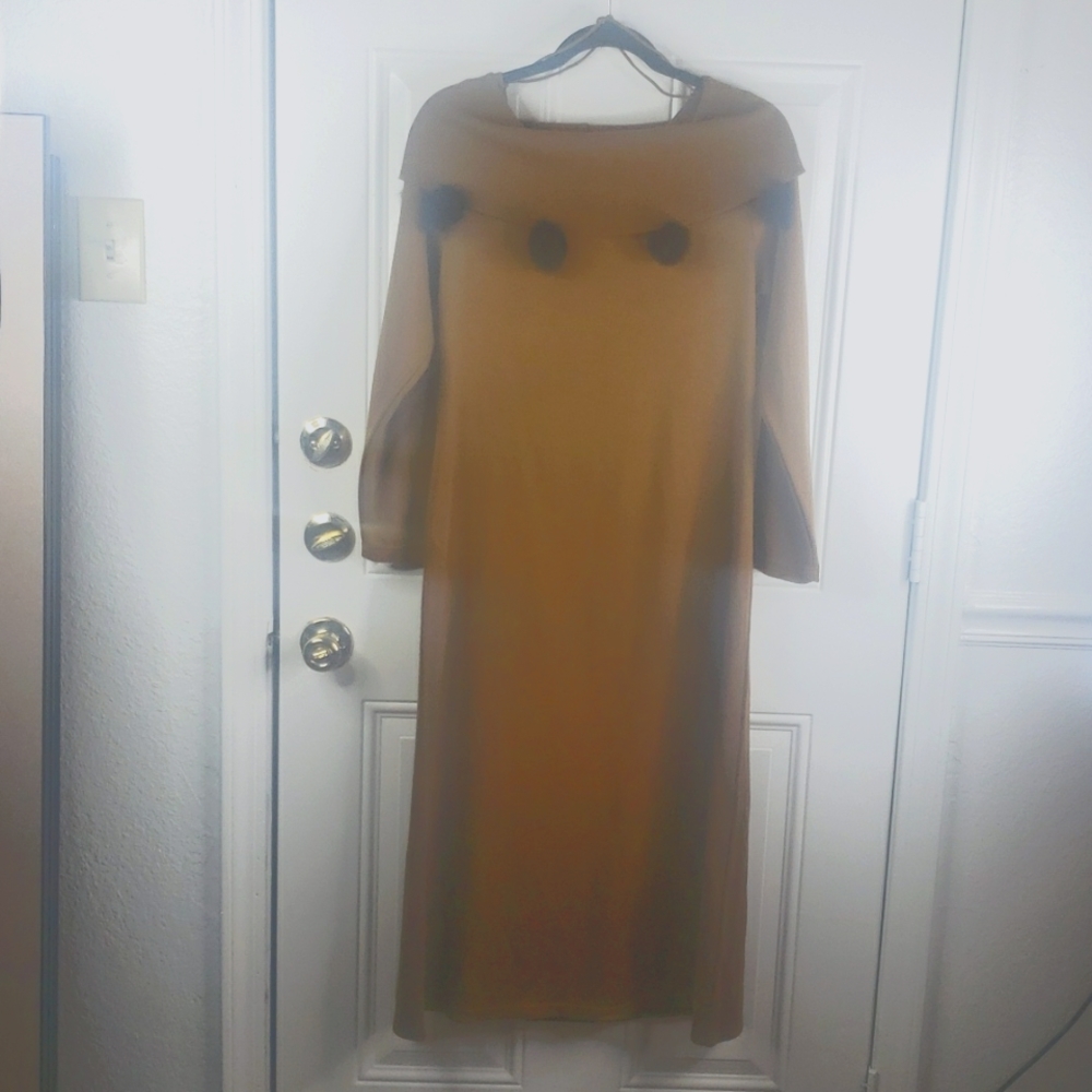 Vintage Long Sleeve Sweater Dress